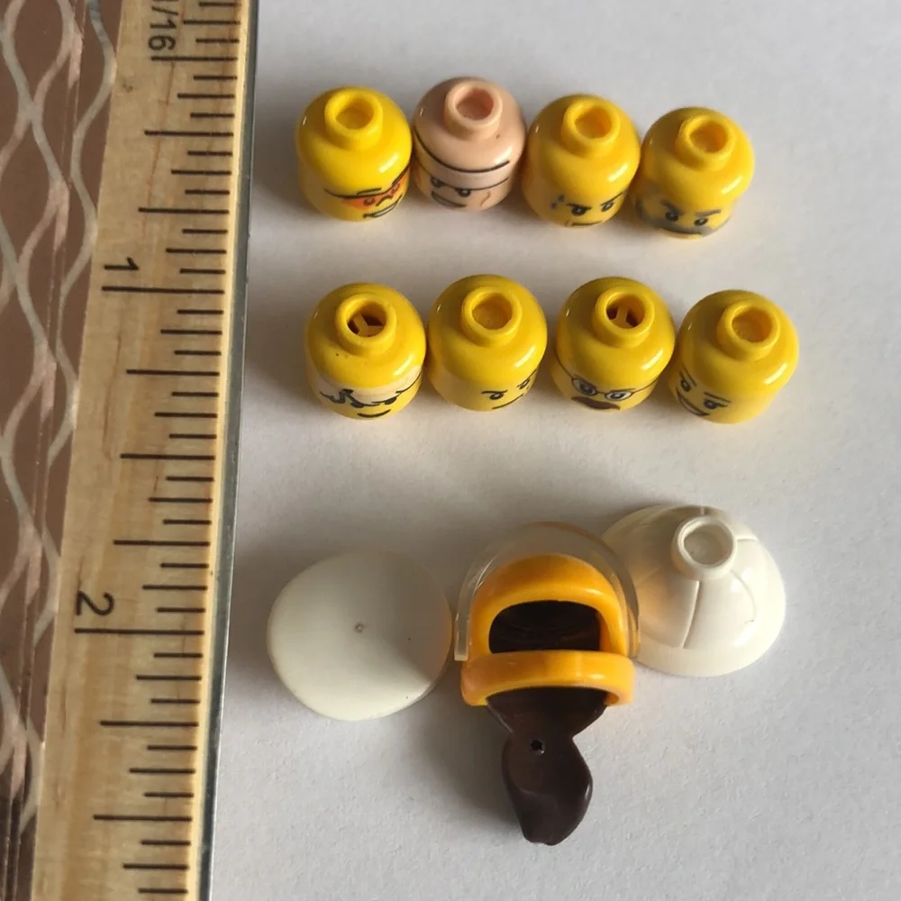 LEGO heads LEGO Hats LEGO head assortment Random yellow LEGO heads